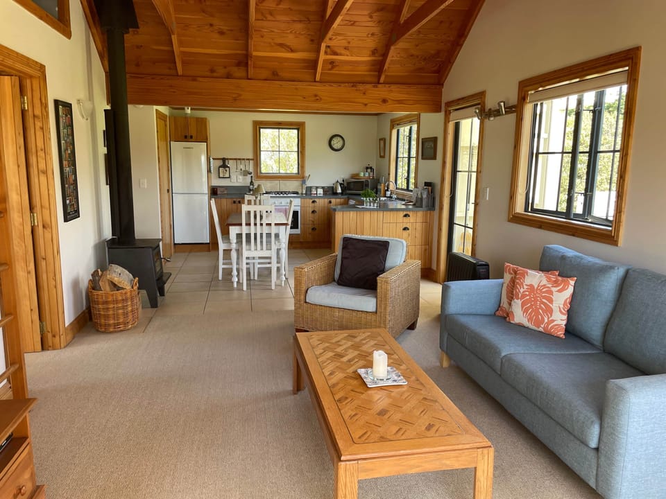 Living room and kitchen