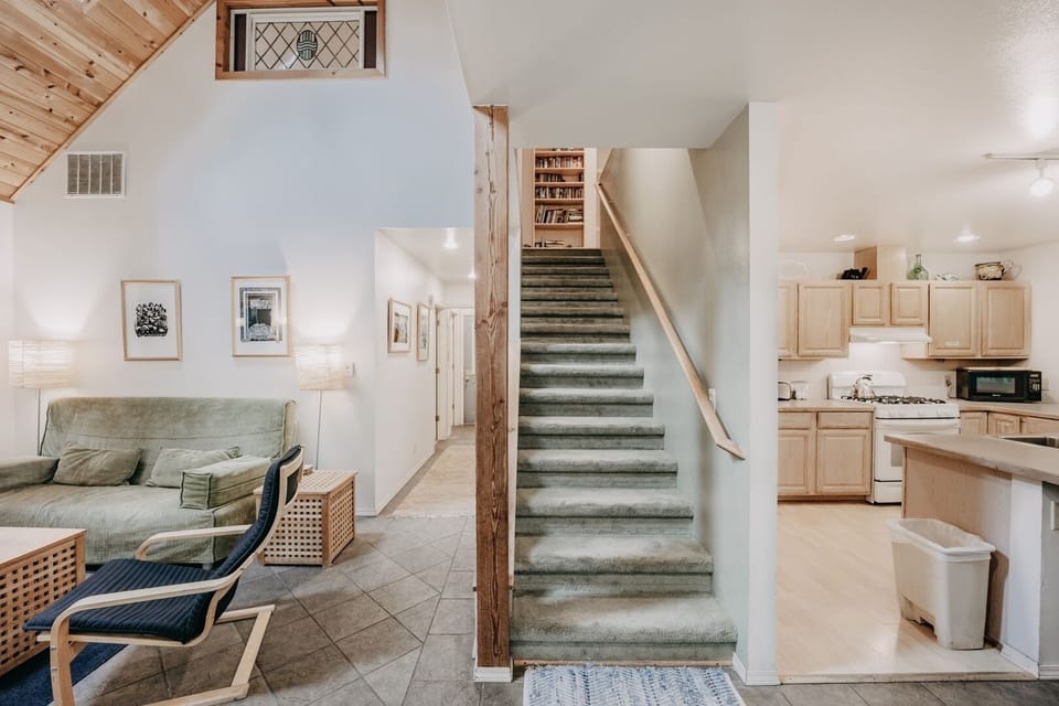 Going upstairs to 3-bedrooms