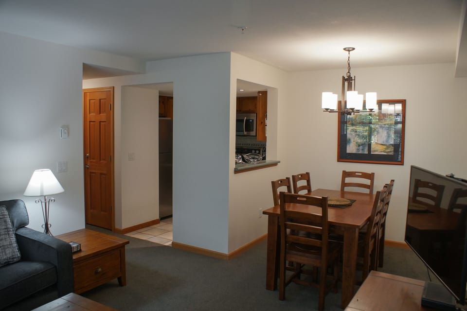 Open plan dining, living and kitchen