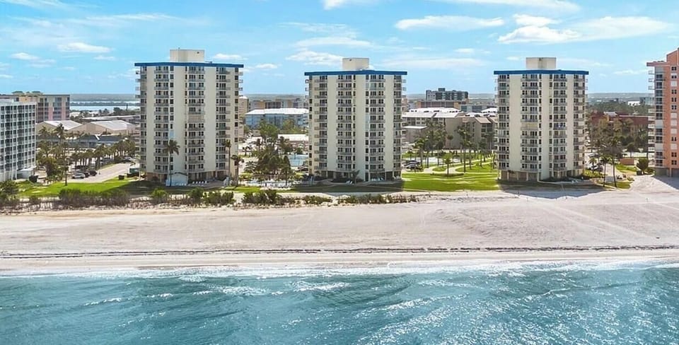 Beach view of building