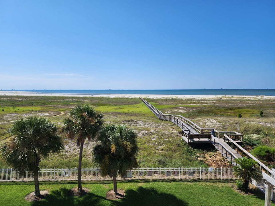 View of boardwalk & ocean