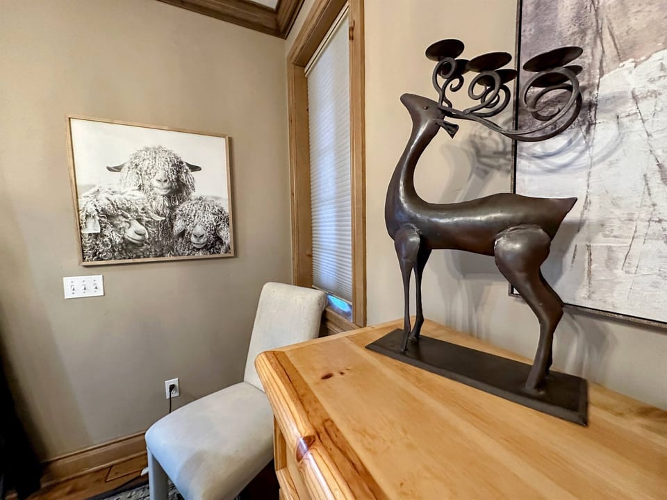 Cute decor throughout