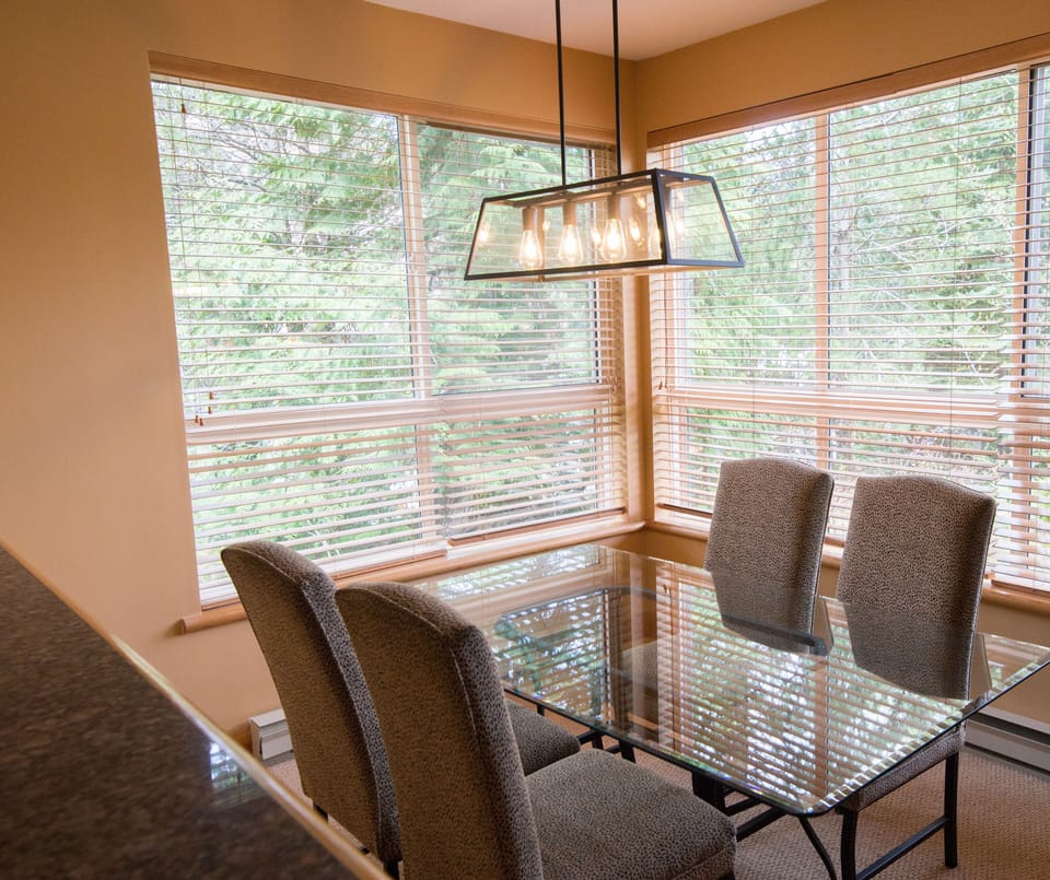 Open plan living, dining and kitchen area