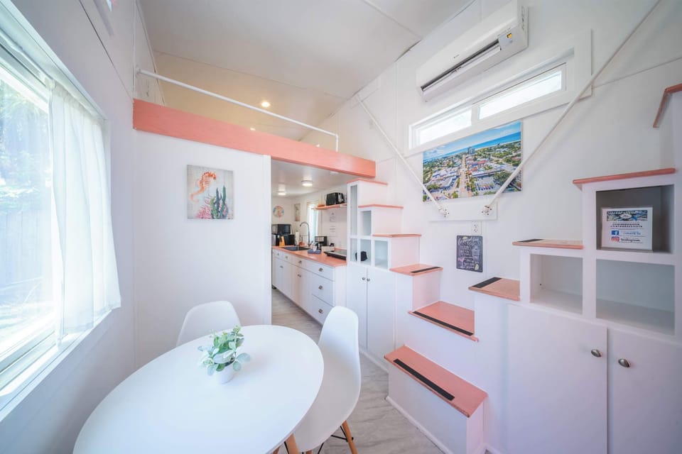 Stairs to the Loft Beds
