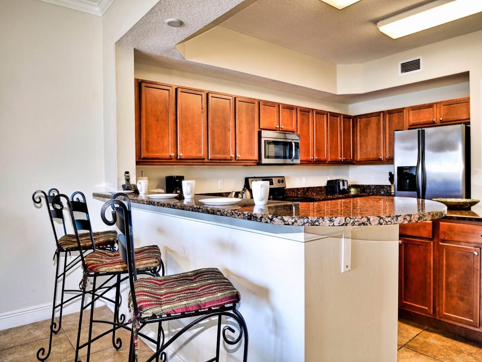 Breakfast bar is a great place for a quick meal.