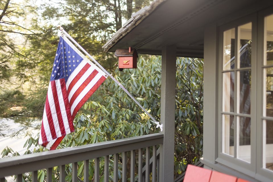 exterior accents from porch