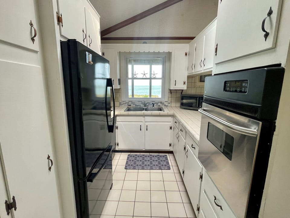 Kitchen with Water View