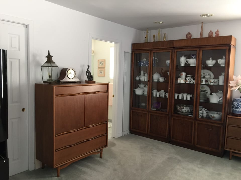 Dresser and closet for storage