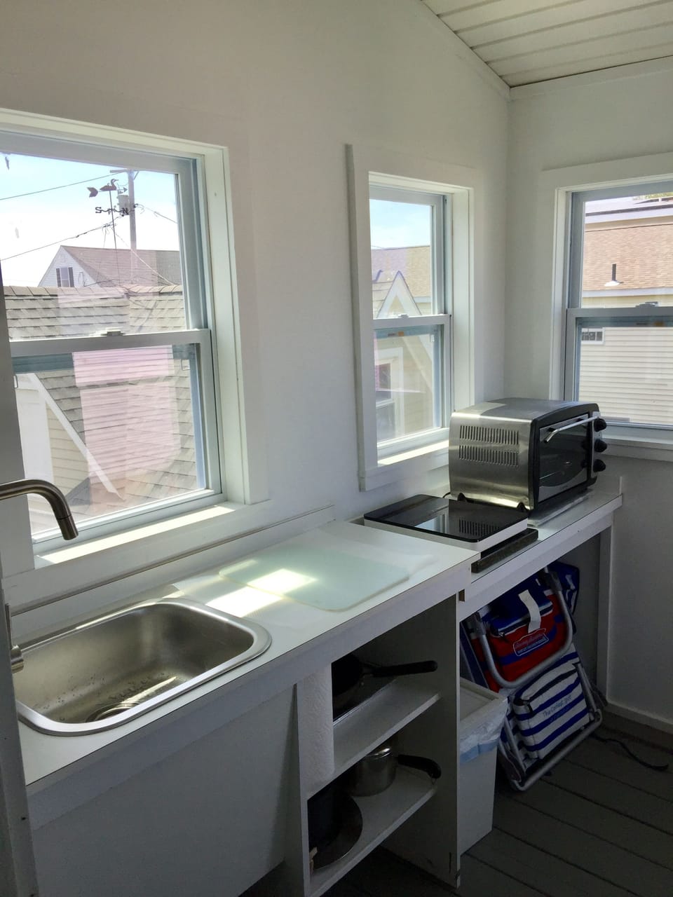 Covered kitchenette