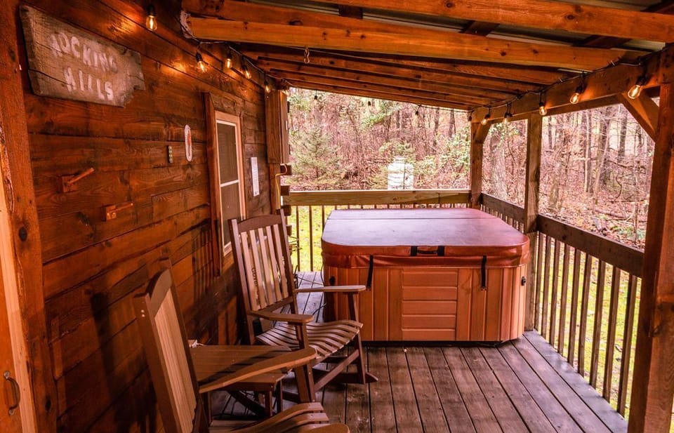 Hot Tub on back porch