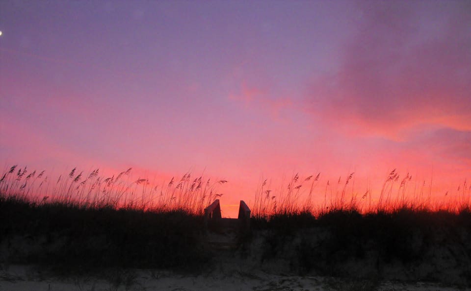 Afternoon Sunset on Beach