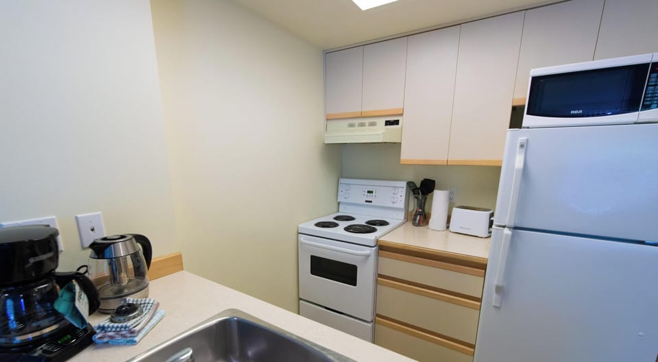 Bright fully equipped kitchen
