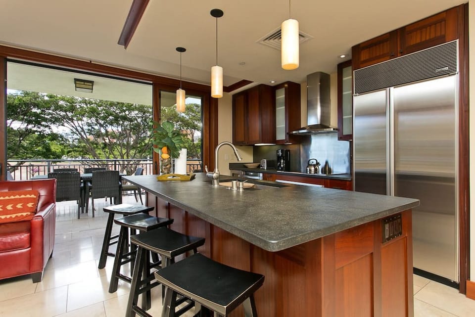 Private kitchen designed by Chef Roy Yamaguchi