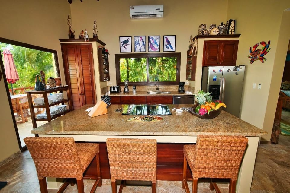 Spacious kitchen with island seating for family gatherings