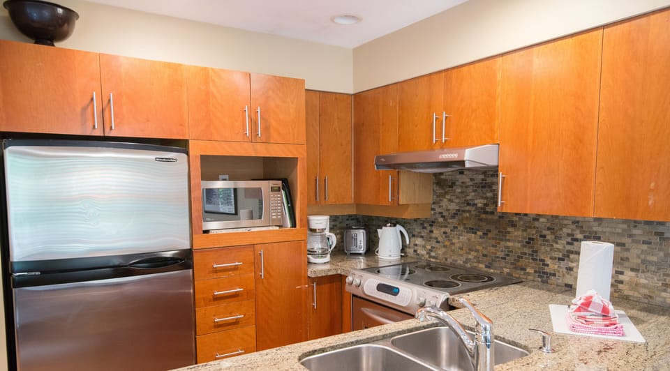 Kitchen with granite counter tops