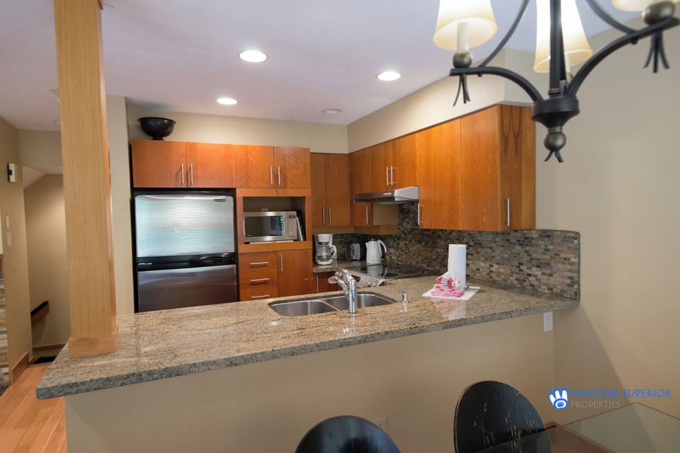 Kitchen with granite counter tops