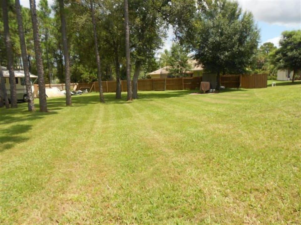 Empty lot for listening to wildlife in the hammock or sitting around fire pit.