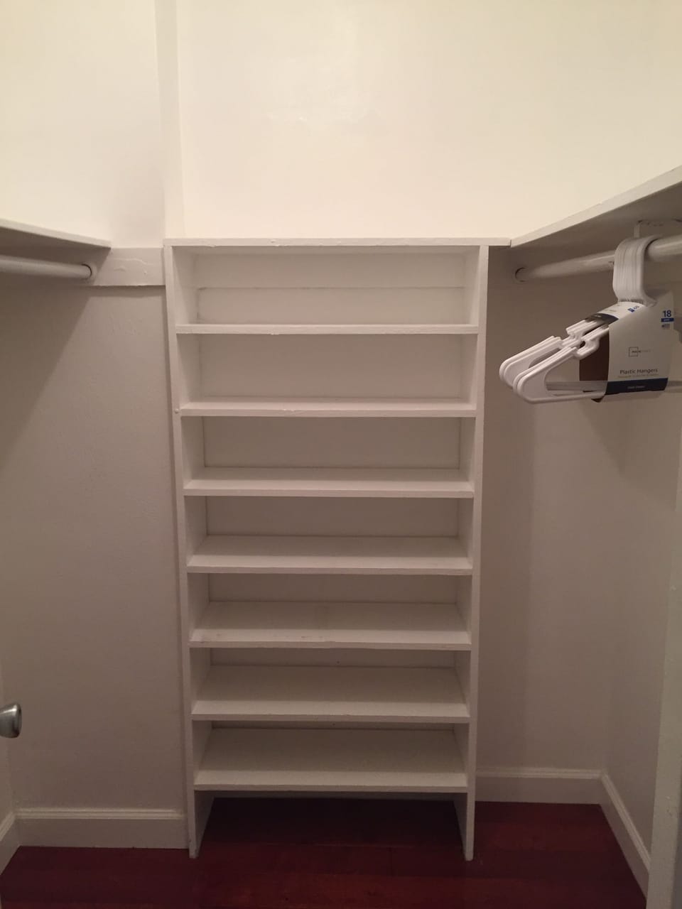 Plenty of closet space in master bedroom.