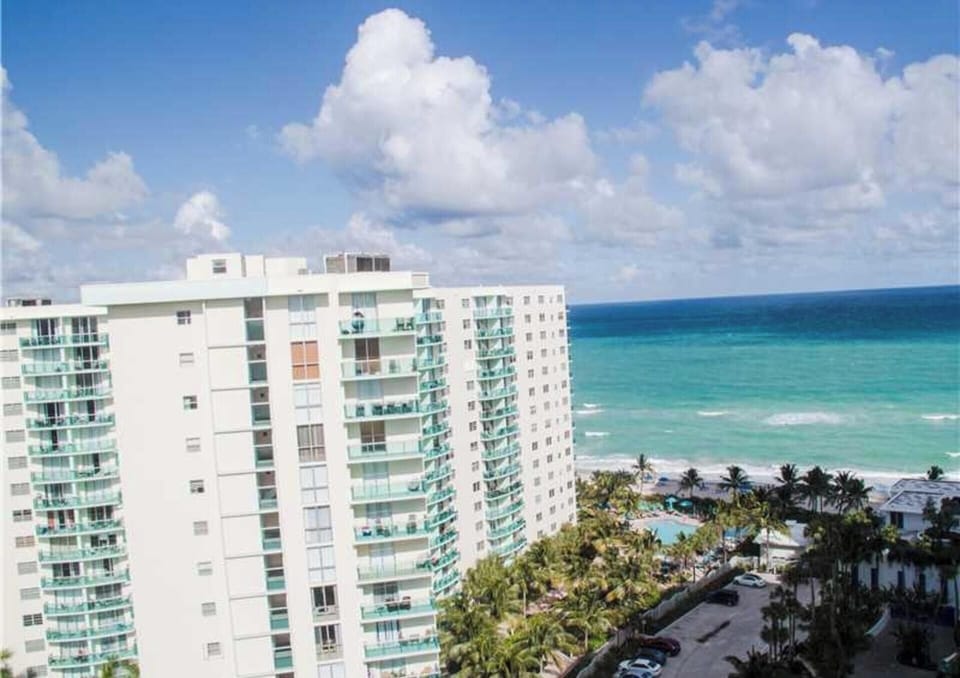 Atlantic ocean beach views from balcony.