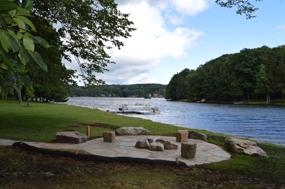 Lake Front Fire Pit for evening relaxation and friendly conversation