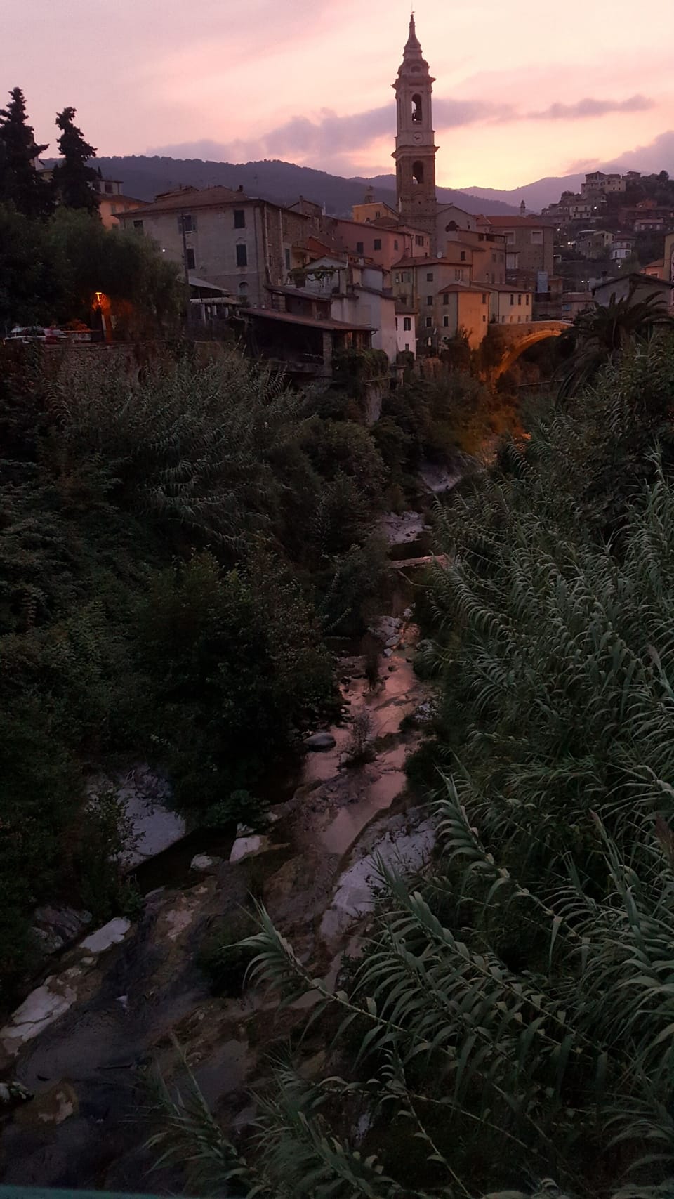 Dolcedo at twilight