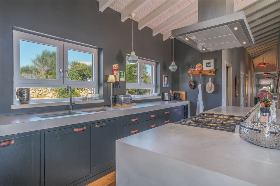 Cook in this stylish and social kitchen.