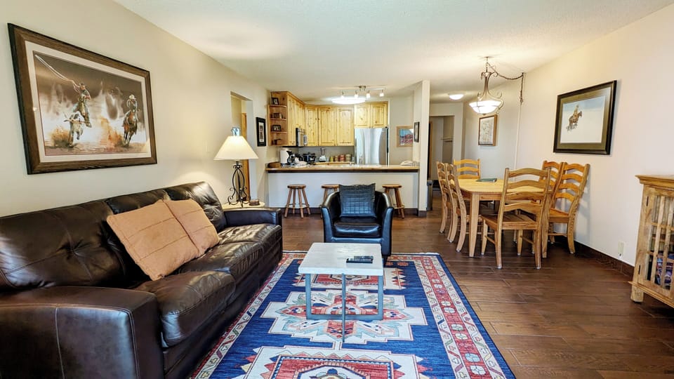 BC West Condo J-1 living room & kitchen