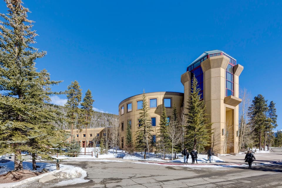Conference Center on north side of Highway 6. Eight minute walk from condo. 
