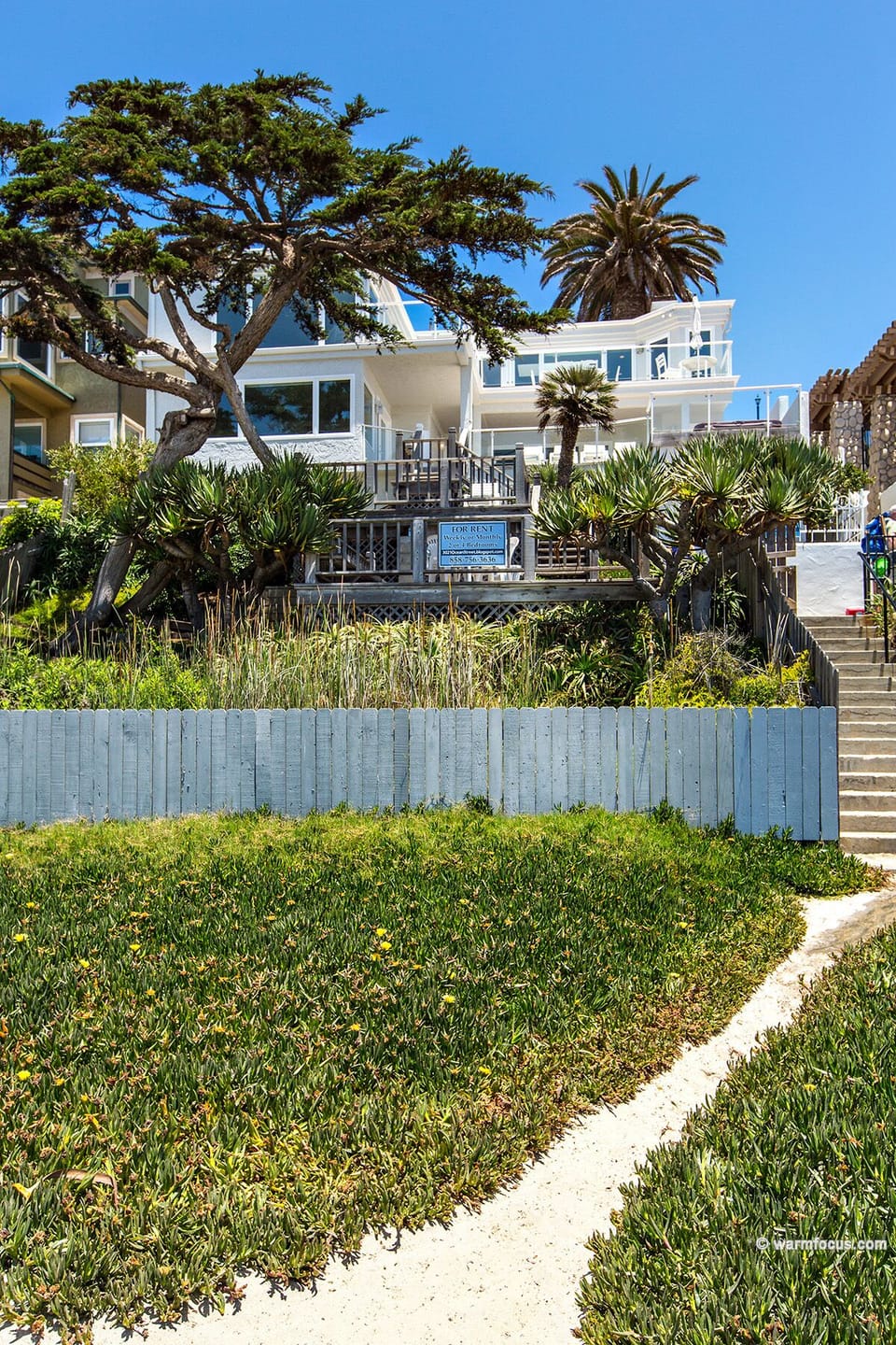 View of house from beach