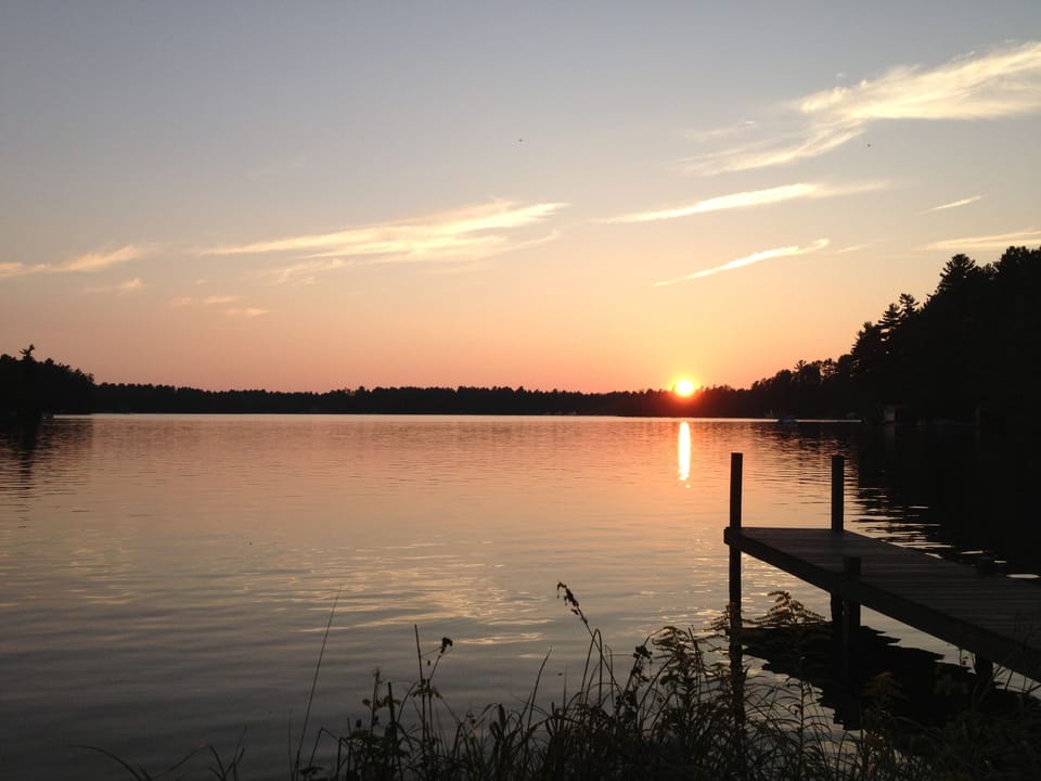 Sunset from the dock
