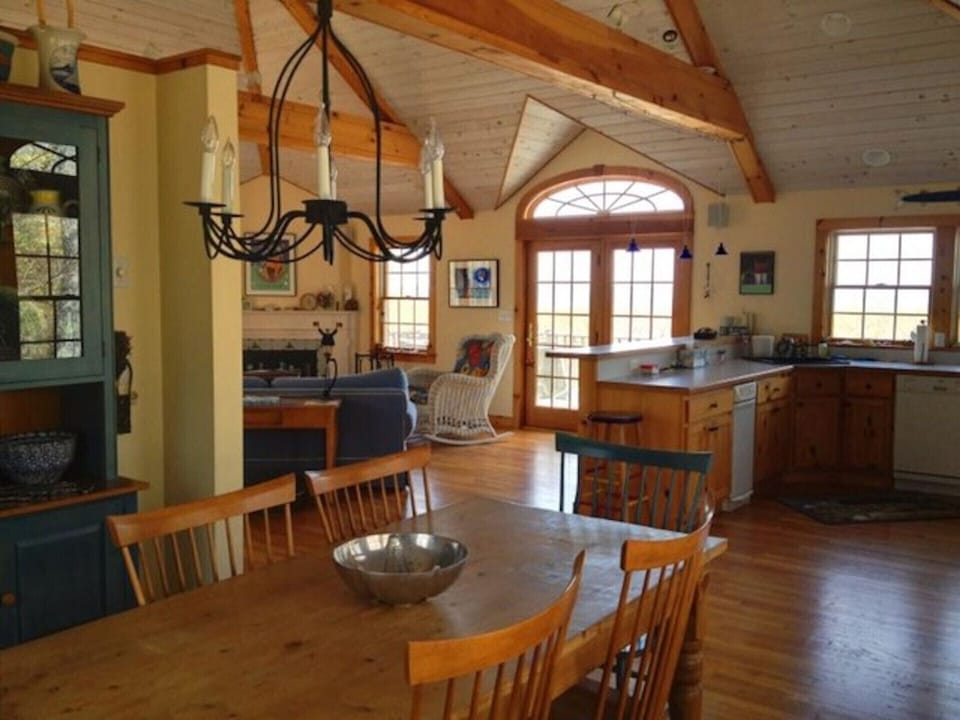 Dining room looking towards deck