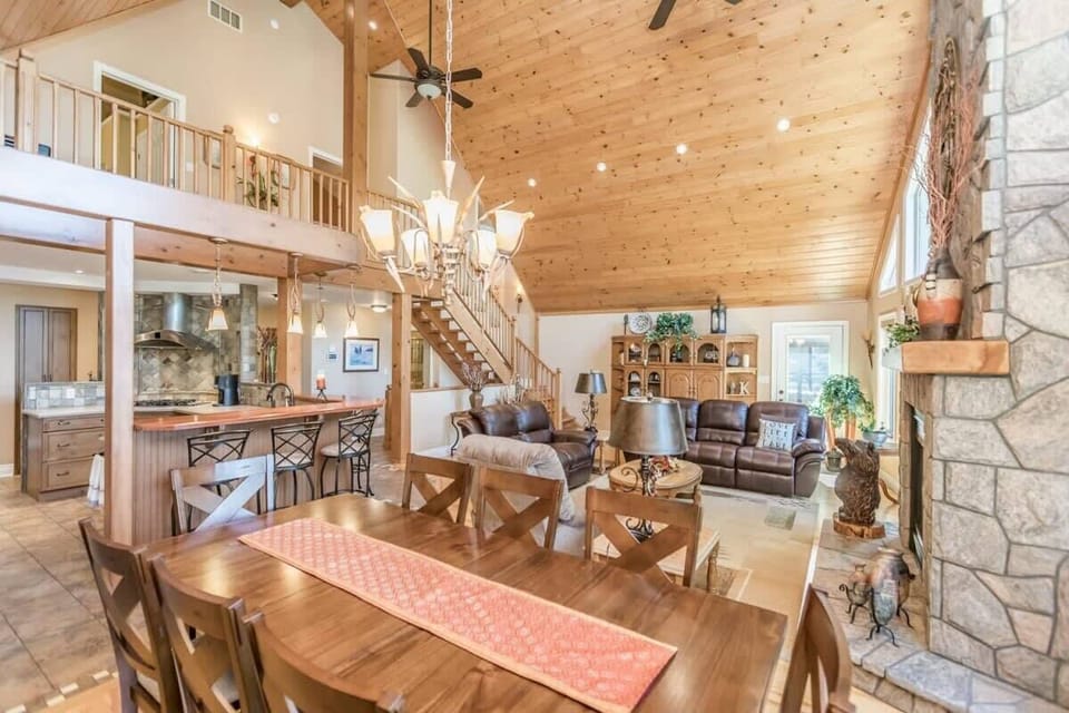 Open concept dining area