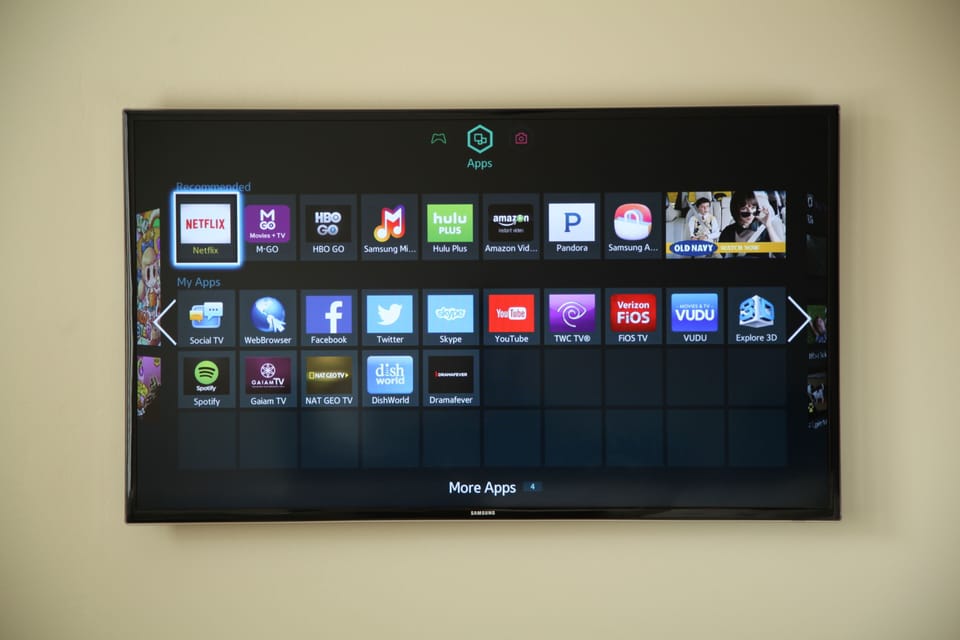 All TV's are Internet connected with a dedicated Netflix Account and Game hookup