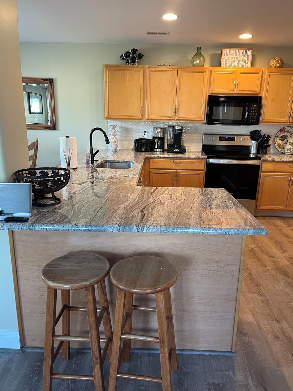 Stools off kitchen