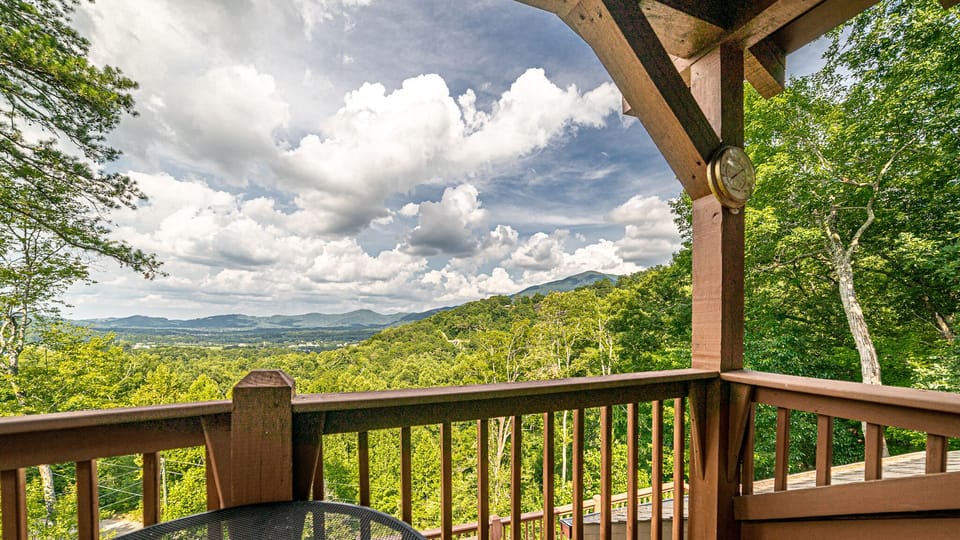 Great view from 3 levels of deck