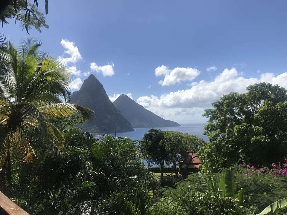 The Piton views will keep you inspired for days.
