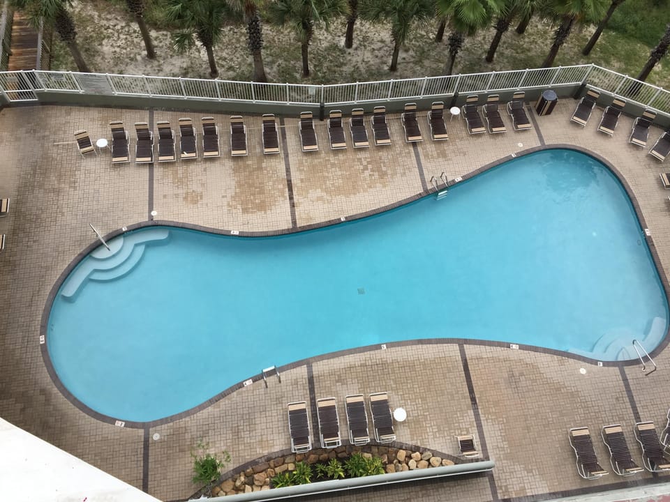 Main pool seen from balcony