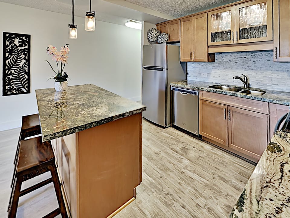 Gorgeous kitchen with stainless steel appliances