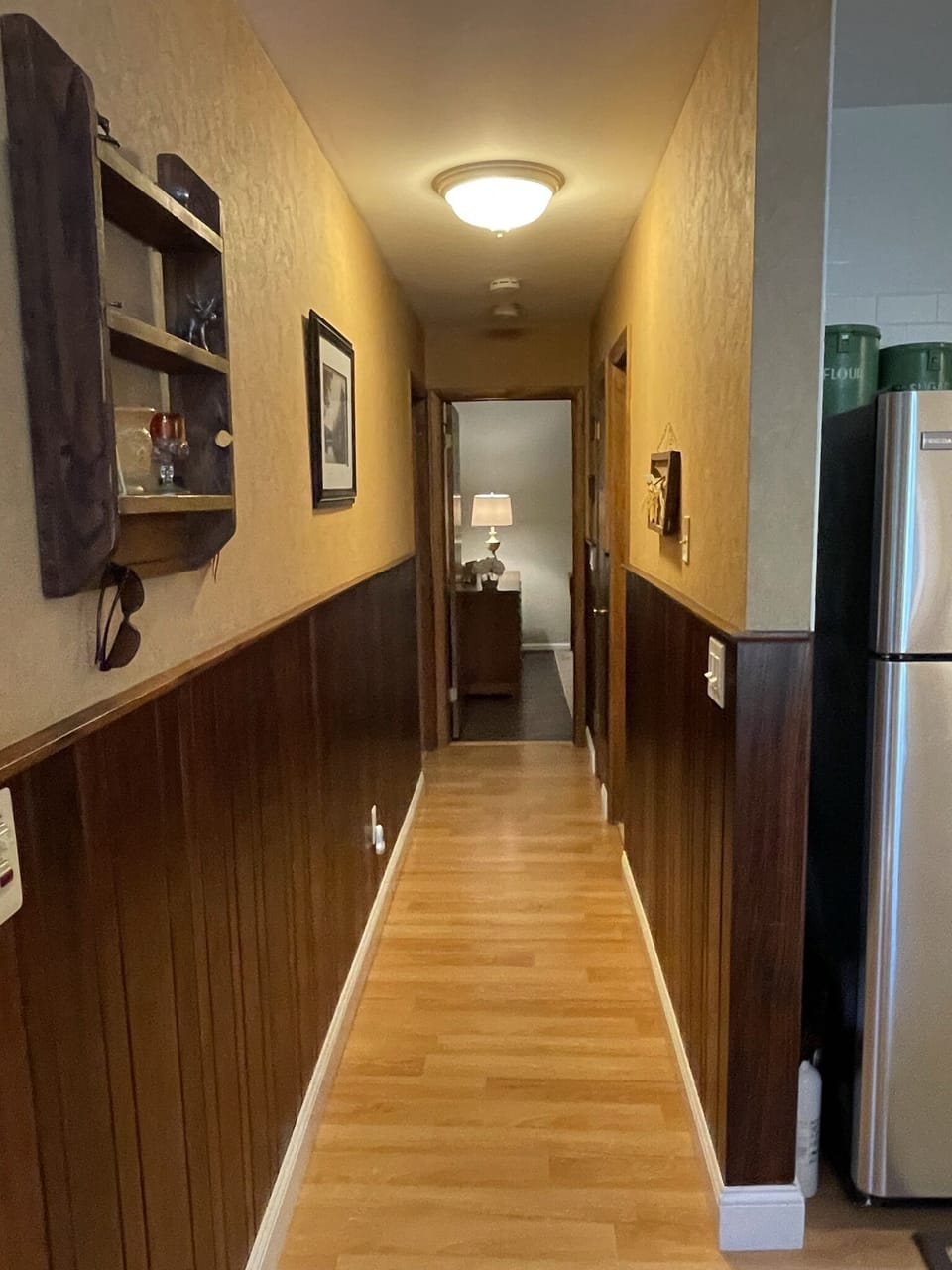 First floor bedroom & bathroom hallway.