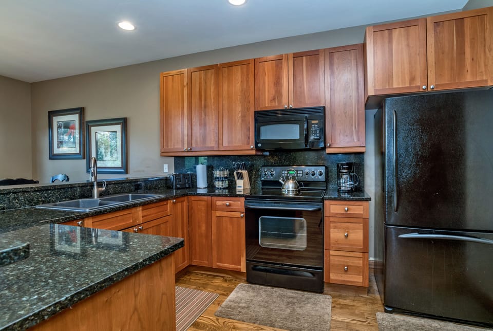 fully stocked kitchen