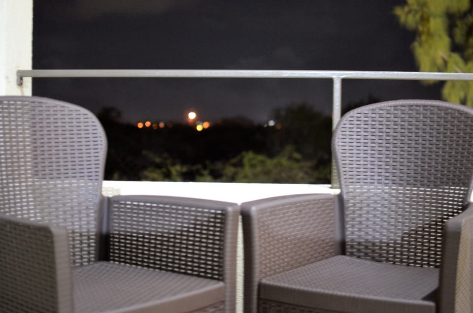 The master room comes with a private patio.