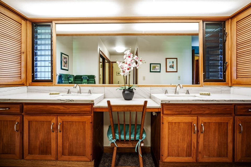 Master bathroom vanity