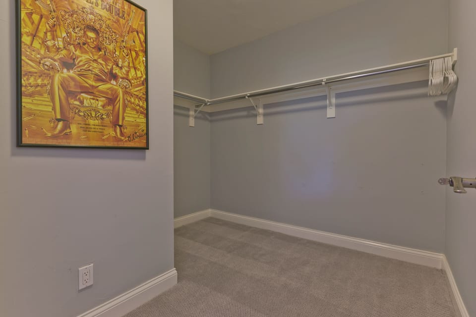 Upstairs Queen bedroom closet!