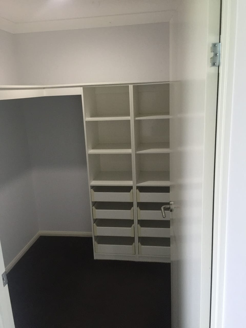 Walk in robe in the main bedroom 