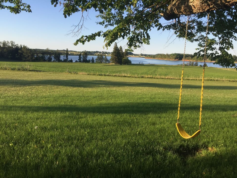 at the property
