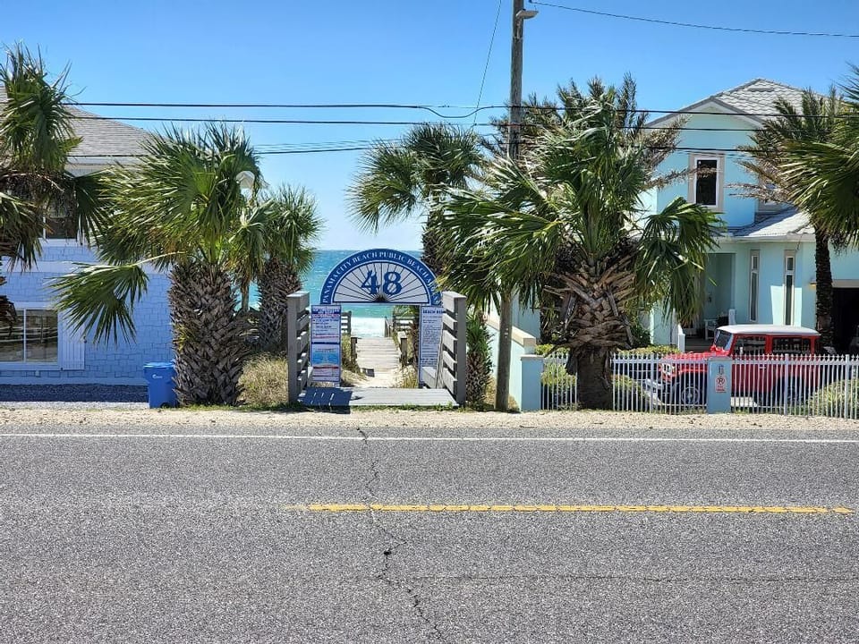 Beach Access 48 is directly across the street from Bahama Beach Villa front door