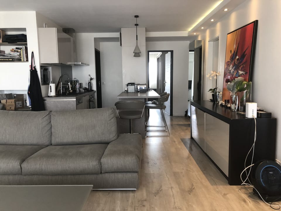 Lounge and american kitchen
