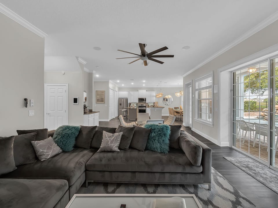 Enter into this beautiful home with an open living space and luxurious furnishings