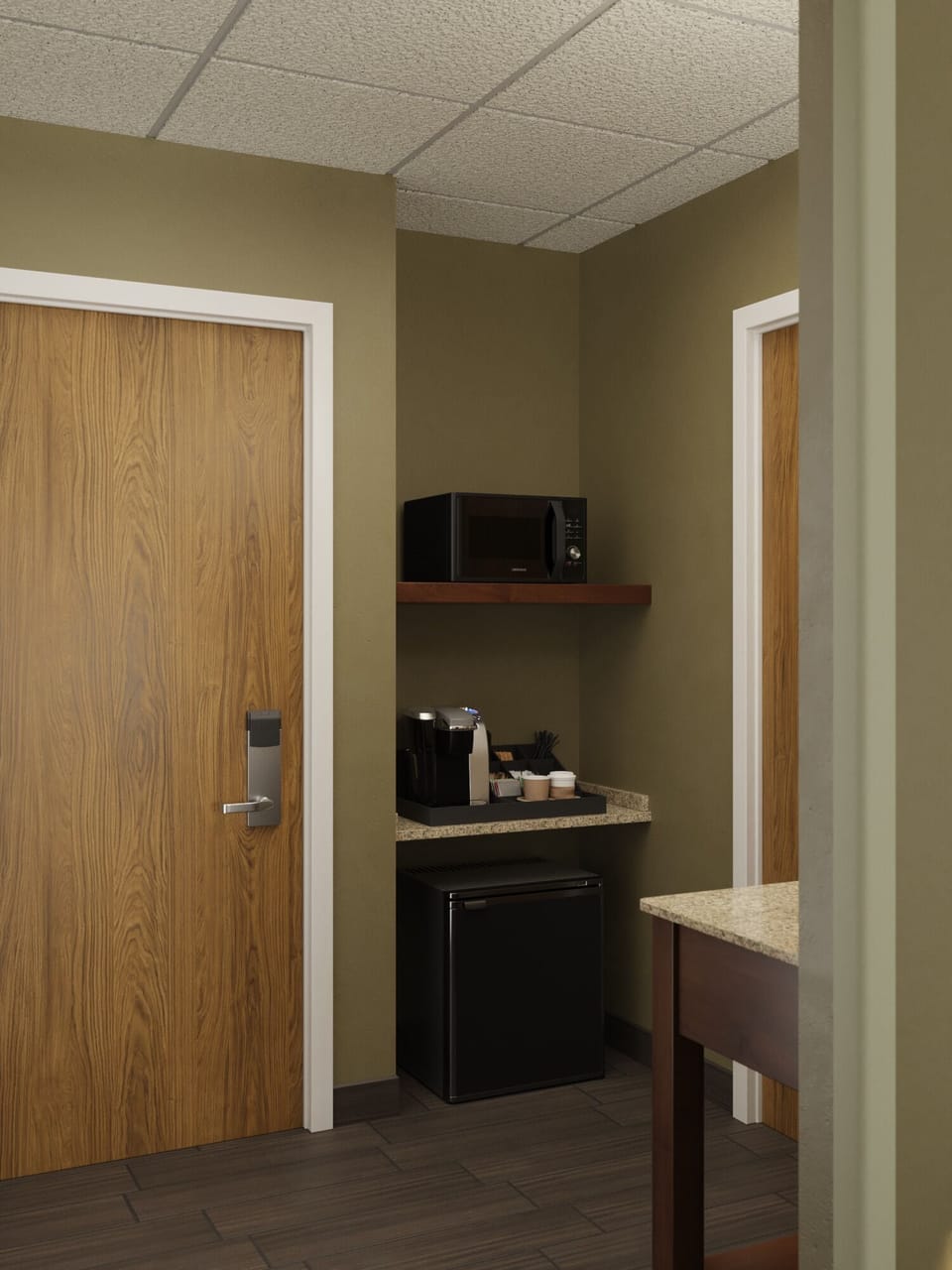 Premium bedding, pillowtop beds, in-room safe, desk