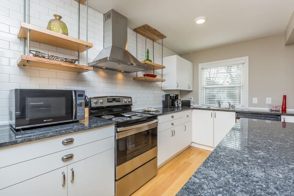 Beautiful kitchen with granite countertops
